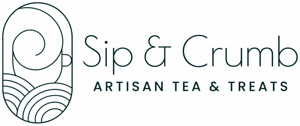 Sip and Crumb artisan tea and treats logo